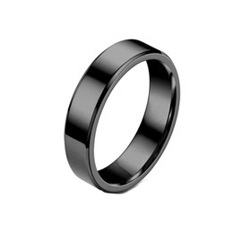 MAGIIE 6 mm Rings for Men Wedding Rings Men's Black/Gold, Men's Ring Made of Stainless Steel, Partner Rings, Friendship Rings, Sizes 60 to 70, Stainless Steel, No Gemstone