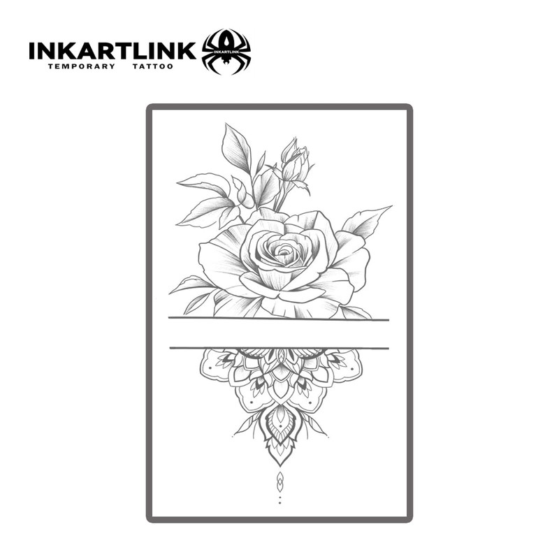INKARTLINK 2 Pcs Tattoo Stickers 2 Weeks Waterproof Jagua Tattoo