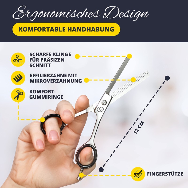 SCHMIEDWERK Thinning Scissors | Hairdressing Scissors - Sharp and Precise
