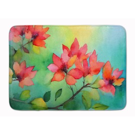 Caroline's Treasures Missouri Hawthorns in Watercolor Memory Foam Kitchen Mat Machine Washable Anti-Fatigue Mat Cushion Comfort Bath Mat or Kitchen Rug