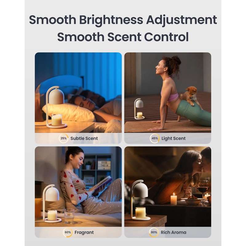 SwitchBot Smart Candle Warmer Lamp with Timer & Voice Control