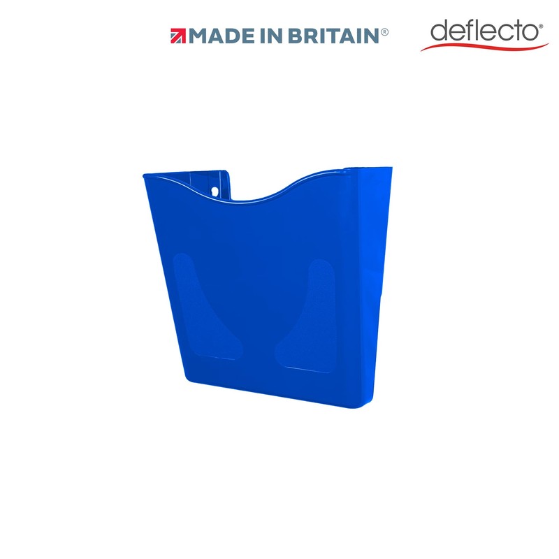 Deflecto 6 Pack Blue Portrait A4 Wall Mounted Document Holder