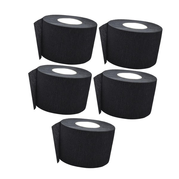 BIUDECO 5pcs Disposable Barber Neck Strips Stretchy Hair Wrap Paper