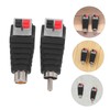 Gatuida 6pcs Rca Male Plug to Av Screw Terminal Audio