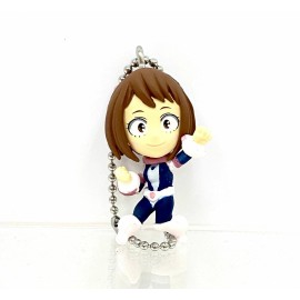 Bandai My Hero Academia Swing Mascot PVC Keychain Charm SD Figure Ochaco Uraraka @8327