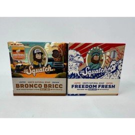 Dr. Squatch Limited Edition Freedom Fresh & Bronco Bricc Bar Soap 5oz Natural