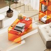 solaround Acrylic Coffee Table for Living Room Clear Rectangle Lucite