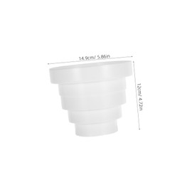 COHEALI Dryer Duct Connector PVC Reducer Inline Adapter for Hvac Kitchen Hood Accessory Ventilation Fitting Design for Fresh Air