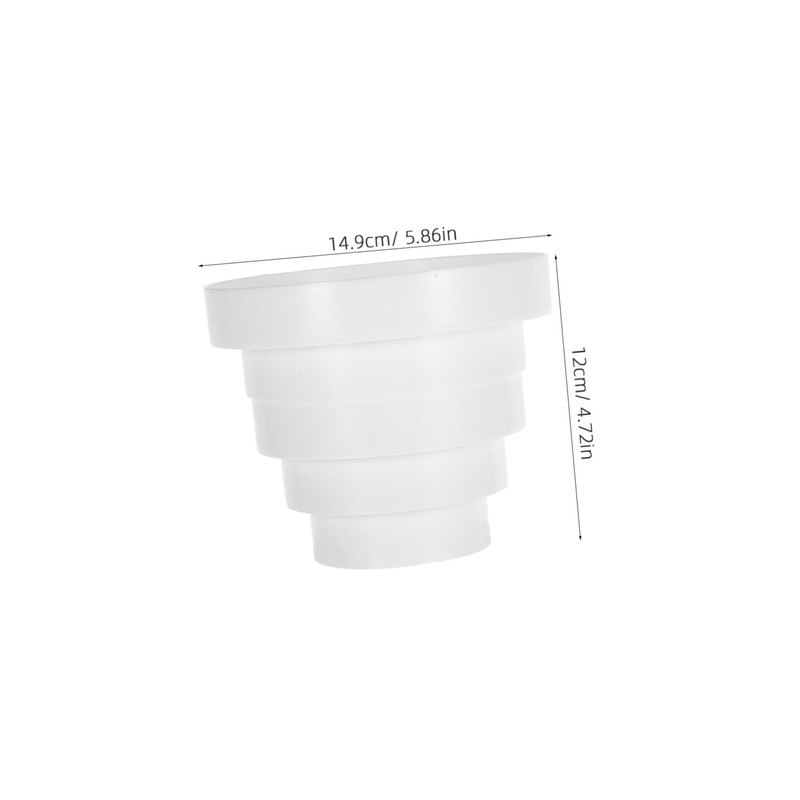 COHEALI Dryer Duct Connector PVC Reducer Inline Adapter for Hvac