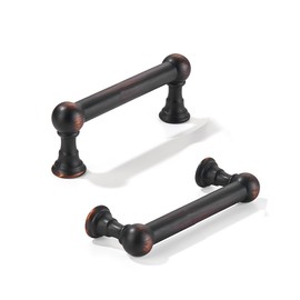 khtumeware 10 Pack 3 Inch Hole Center Oil Rubbed Bronze Cabinet Pulls Heavy Duty Solid Cabinet Handles cabinets Dressers Kitchens Handles Bathroom cabinets