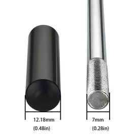 TOGU BGC 6" Solid Stainless Steel Lever Extension Flush Bolt For Metal Doors,Flush Mount Extension Bolt For Commercial Applications,Store,School,Office,Matte Black