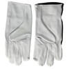 Goatskin Leather Work Gloves, Size 9, Black/White, CE CAT II