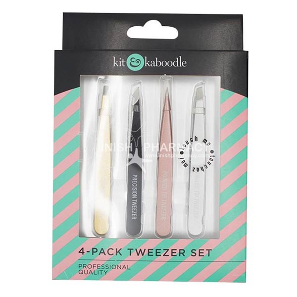 Kit & Kaboodle Tweezers 4 Pack