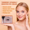 Crema para ojos con cúrcuma y vitamina C, crema iluminadora