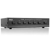 Premium New and Improved 6 Zone Channel Speaker Switch Selector Switch Box Hub Distribution Box for Multi-Channel High Powered Stereo Amplifier A,B,C,D Switches, 6 Pairs Of speakers - Pyle PSS6