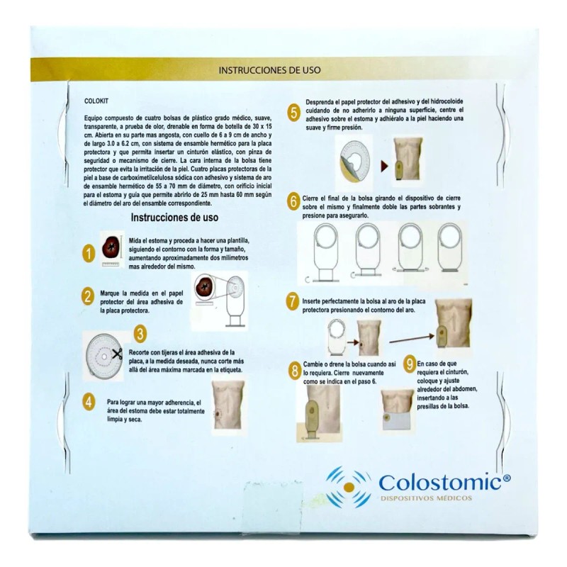 Bolsa Para Colostomía Con Barrera Para Adulto Caja Con 4