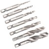 7Pcs Tap Set 1/4 Hex Shank Metric Drilling and Tapping