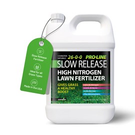 Covington ProLine 26-0-0 NPK Liquid Lawn Slow Release Fertilizer (1 Gal) – High Nitrogen Lawn Food for Summer Growth – Promotes Deep Green Color & Resilient Turf – Ideal for Heat-Stressed Lawns