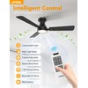 OPONL 42 Inch Black Ceiling Fan with Light with Remote