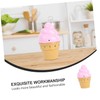 Vaguelly 1Pc Pink Ice Cream Mechanical Timer Fun Kitchen Reminder