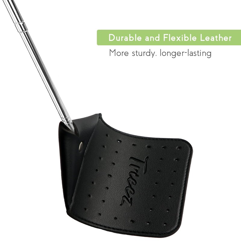 Trieez Flyswatter - Telescopic Fly Swatter, 2 Pack Sturdy Leather