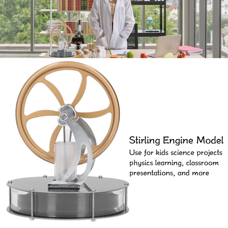Low Temperature Stirling Engine Model DIY Interesting Stainless Steel Zinc