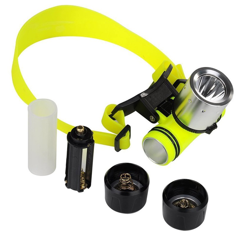 LED Diving Head Torch, Super Bright 10000 Lumens XML T6