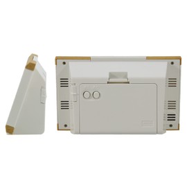 RHYTHM 8RZ161SR07 Alarm Clock, Radio Clock, Electronic Sound Alarm, Temperature, Humidity, Calendar, Rokuyo, Light Brown, 3.5 x 5.3 x 1.7 inches (8.9 x 13.5 x 4.4 cm)