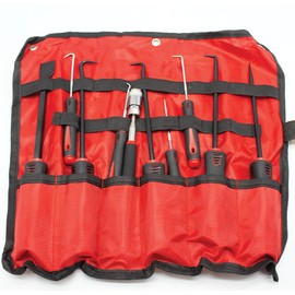 10 pcs Heavy Duty Hook and Pick Set, Car Repair O-Ring Removal Tool Kit for Removing Gaskets, Springs, Oil Seals, O-Rings with Useful Bag to Store Them.