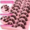 Cluster Lashes False Eyelashes Individual D Curl Russian Strip Lashes