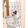 Portable Foldable Pet Gate for Front Doors - Durable Retractable