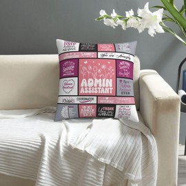 IYUBOFU Administrative Assistant Gifts for Women, Administrative Professional Day Gifts, Best Administrative Assistant Gifts, Admin Professionals Day Gifts Throw Pillow Cover 18x18 Inches