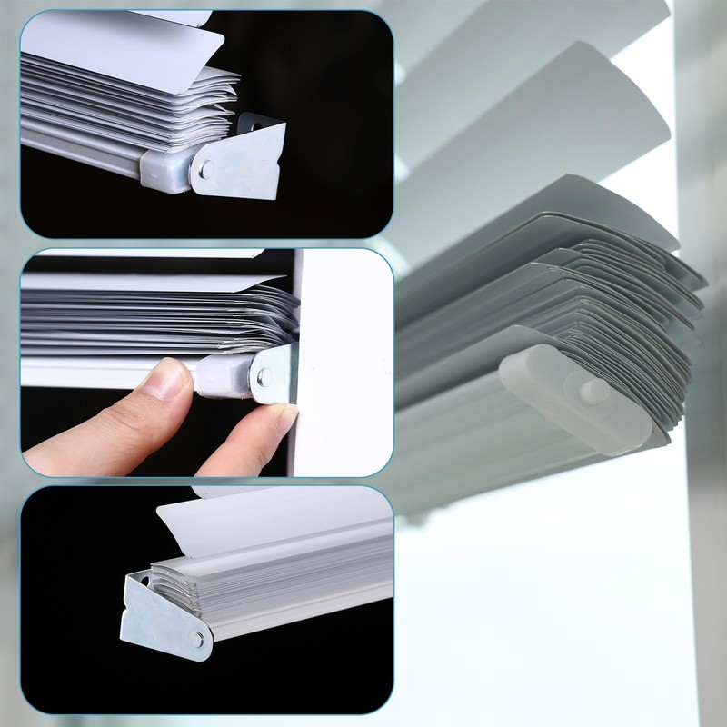 Ferraycle Metal Hold Down Brackets Silver Blinds Holder Replacements Horizontal