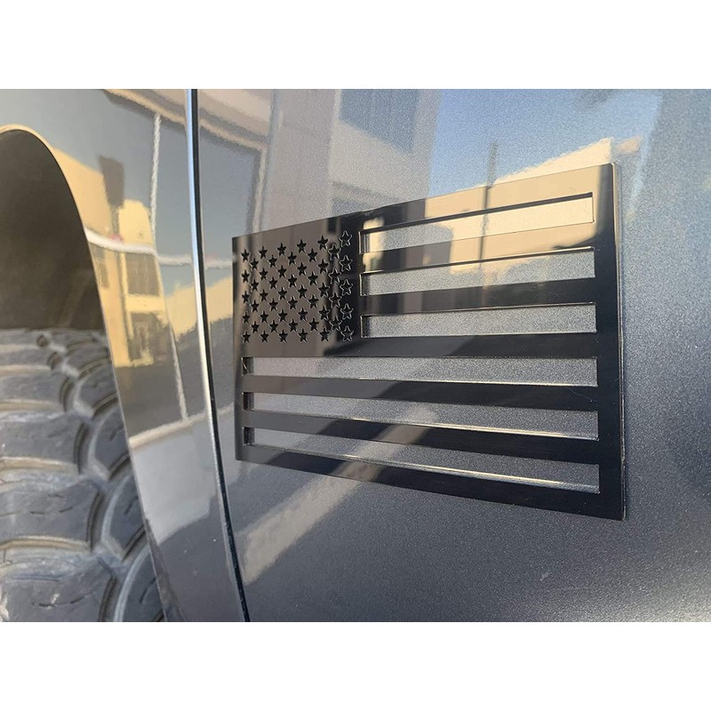American Flag Emblem Decal Cut-Out - Set of 2 Gloss