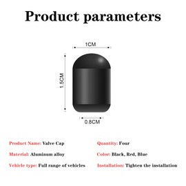 CGEAMDY Tire Valve Stem Caps, Universal Aluminum Tire Valve Cap with Rubber Ring, Car Wheel & Tire Exterior Accessories, Dust Proof Valve Cover for Cars, SUVs, Bike, Trucks and Motorcycles (Red)