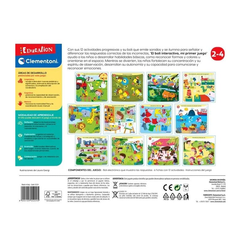 Clementoni – My First Game Interactive Boli, Single (55224)