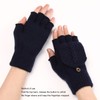 USB Warmer Heated Gloves Flip Half Fingerless Electronic Knitted Hand