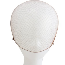 WeKen Pack of 100pcs Hair Nets Invisible Elastic Edge Mesh 50cm 20" Light Brown