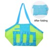 LEMAXELERS Large Beach Bag Bathroom Kids Toy Storage Mesh Bath