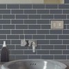 WALPLUS 3D Tile Stickers Peel and Stick Backsplash Splashback Decals