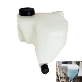 PPNZQAUT 603-5404 Heavy Duty Windshield Washer Fluid Reservoir with Washer Pump & Cap, Compatible with 1989-2007 Peterbilt 357 375 377 379, Replacement Washer Reservoir Tank Replaces# R86-6001
