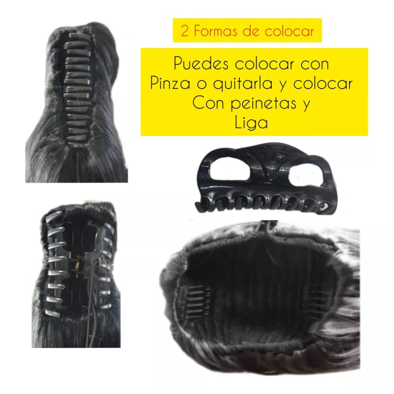 Vegas Coleta Postiza Lacia Cola Caballo Chongo Marca Vegas 2