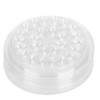 Pack of 50 Disposable Eyelash Glue Palette, Transparent Plastic Eyelash
