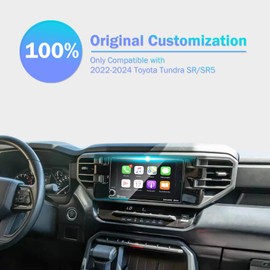 PZSWUXIE Screen Protector for 2022-2025 2026 Toyota Tundra SR/SR5 8 Inch Tempered Glass Protective Film for tundra SR and tundar SR5 Accessories Entertainment System Cover HD(Not for 14 Inch)