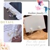 Wendalern Pearl CZ Ear Jacket Earrings Teardrop Crystal Dangle Earrings