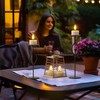PChero 6 Pack Solar Tea Lights Outdoor Waterproof, Small Solar