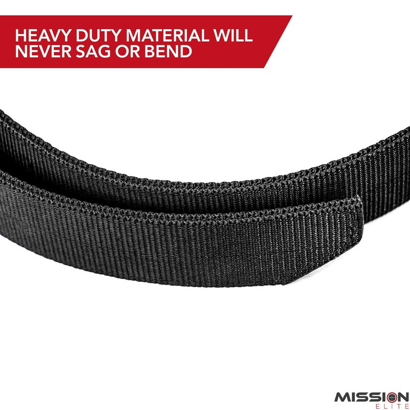 MISSION ELITE Heavy Duty Military Tactical Belt - 2-Ply Nylon