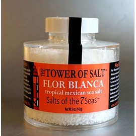 Flor Blanca Mexican Sea Salt- Chef Salt Stacker Jar
