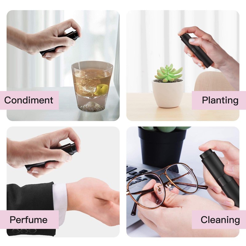 5PCS 8ml Travel Perfume Atomizer Refillable, Mini Cologne Spray Bottle