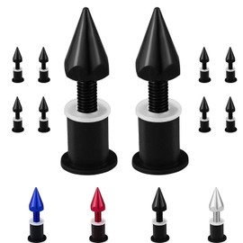 Amavoler 10 PCS M5 Motorcycle Windscreen Bolts Screws Kit,Universal Motorcycle CNC Windshield Windscreen Bolt Screw,Works on OEM or Aftermarket Windshields. (Black)